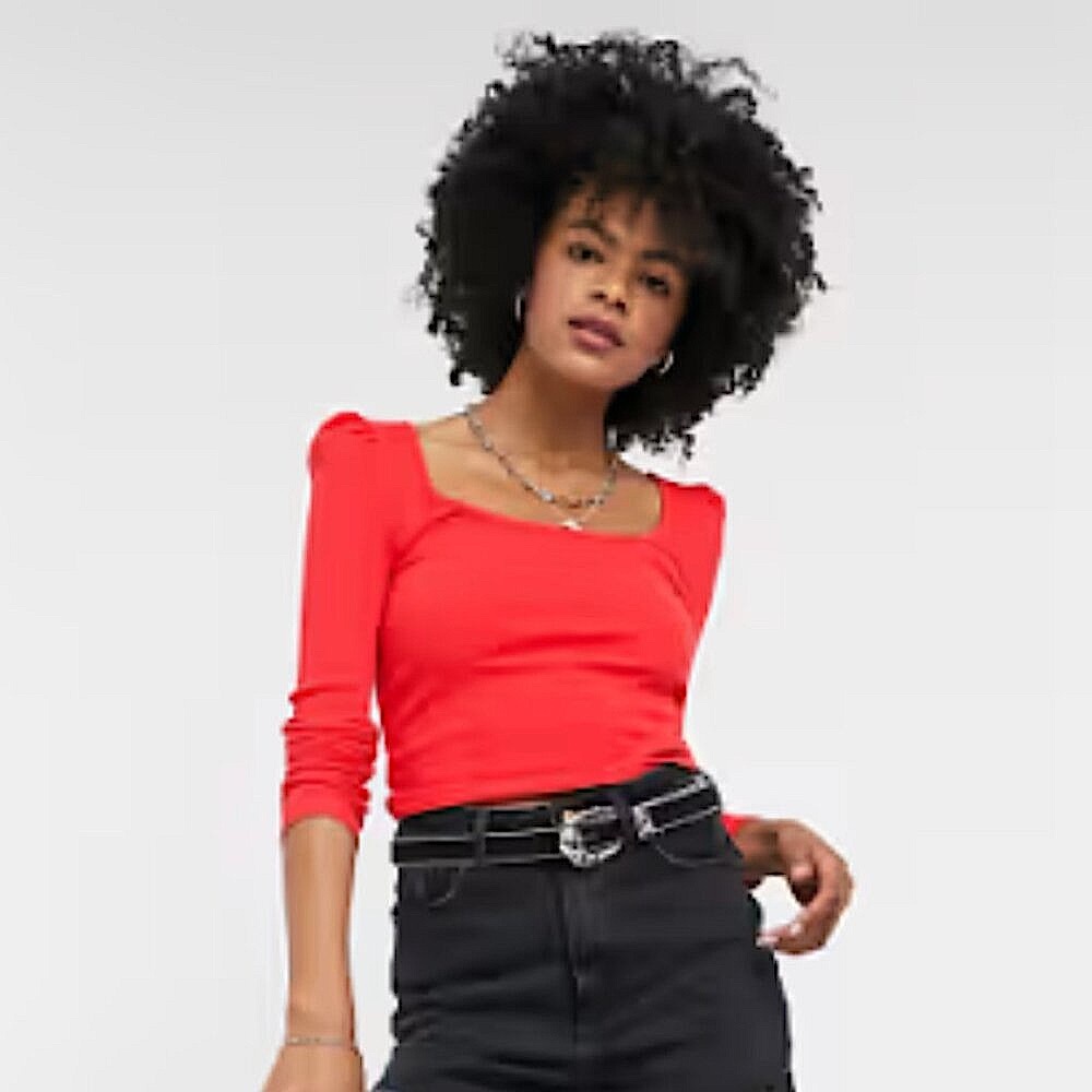 Topshop Ribbed Top